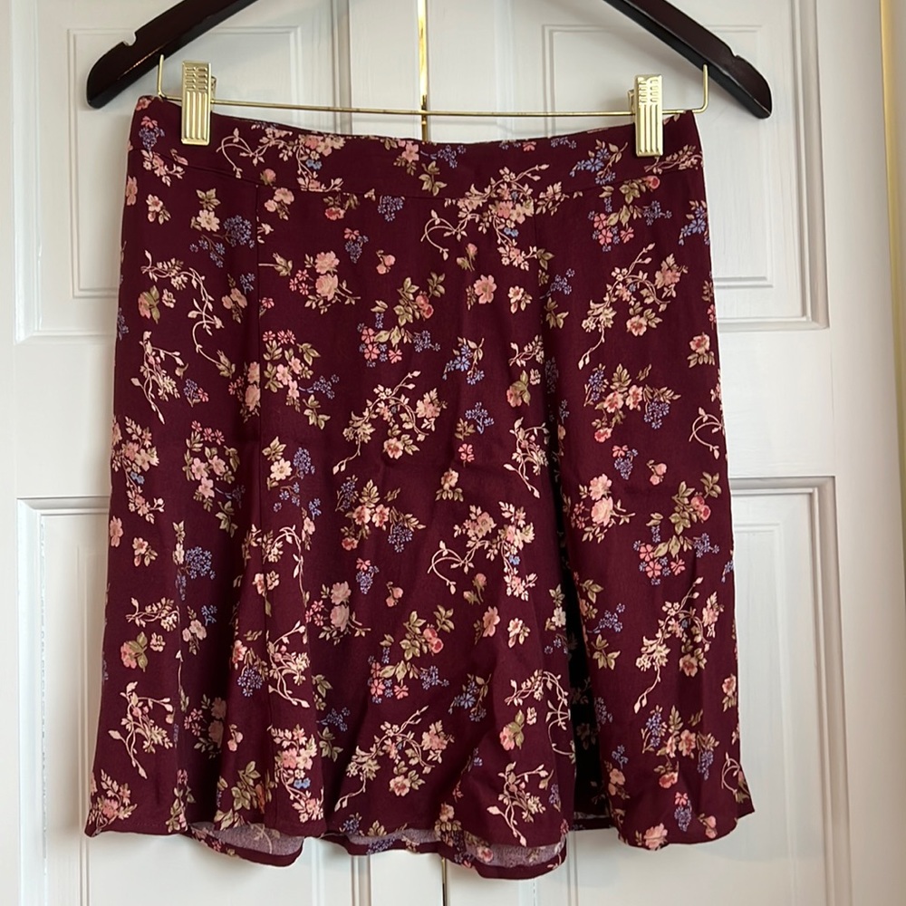 Reformation Floral Mini Skirt